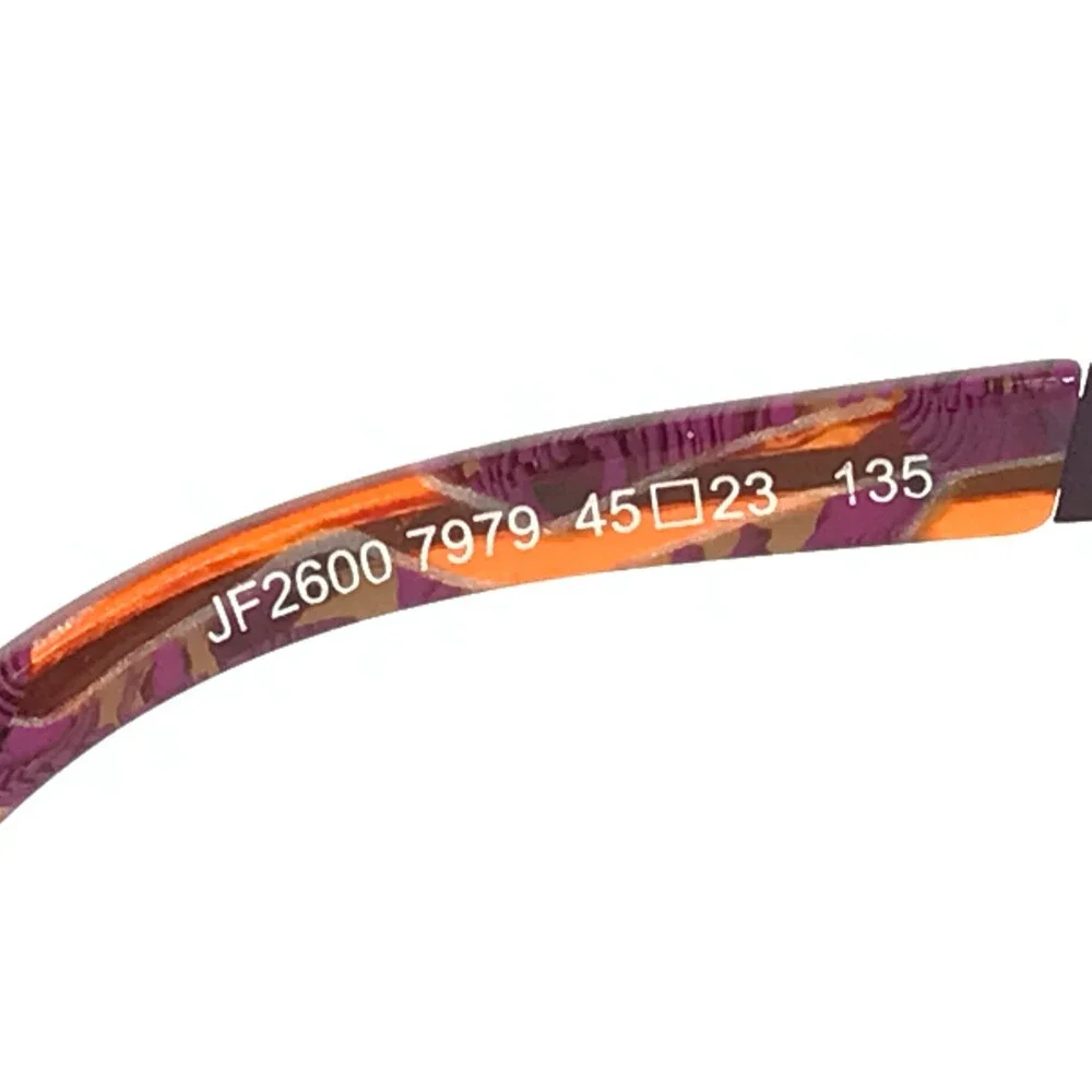 J.F. Rey Eyeglasses Frames JF2600 7979 Matte Purple Textured Ribbed 45-23-135